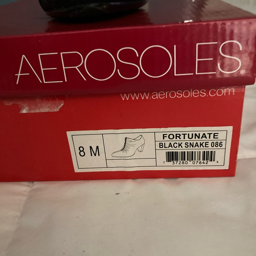 Aerosoles Fortunate Black Snake Pre-loved Boots - Picture 4 of 4